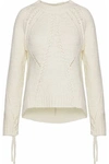 3.1 PHILLIP LIM / フィリップ リム WOMAN OPEN-KNIT SWEATER IVORY,US 4772211931587032