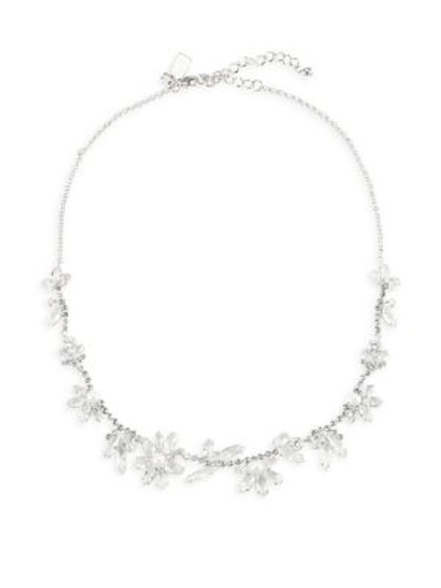 Kate Spade Small Jewell Necklace In Clear/silver