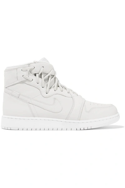 Nike The 1 Reimagined Air Jordan 1 Rebel Suede-trimmed Leather Trainers In White