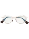 Kuboraum Round Frame Sunglasses - Metallic In Metallic