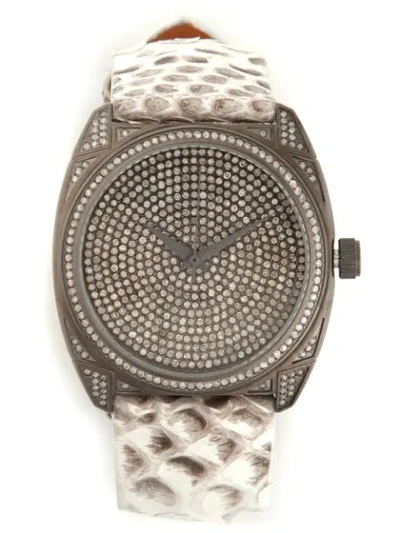 Christian Koban 'dom' Diamond Watch In White