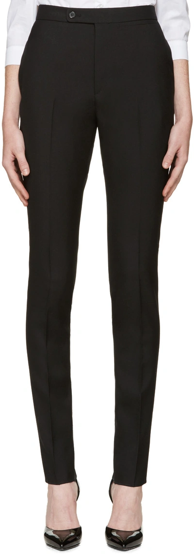 Saint Laurent Black High-waisted Trousers