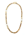 NEST JEWELRY HORN LINK NECKLACE W/ BONE & GOLDEN ACCENTS, 36",PROD207640174