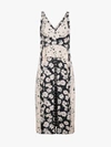 PROENZA SCHOULER PROENZA SCHOULER SILK FLORAL DRESS WITH HOOK AND EYE FASTENERS,R182302BYP9612516252