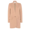 Stella Mccartney Bryce Melton Wool-blend Coat In Beige