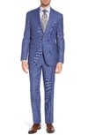 DAVID DONAHUE RYAN CLASSIC FIT SOLID WOOL SUIT,DD481104 114