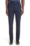 CANALI FLAT FRONT STRETCH SOLID COTTON TROUSERS,PT00395204976212