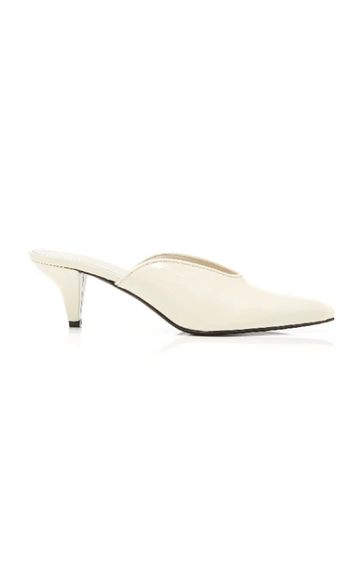 Trademark Ruby Patent Mule In White
