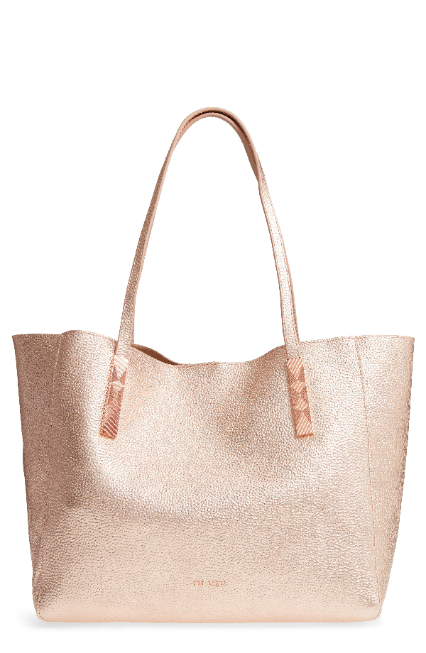 ted baker rose gold shopper bag