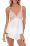 Flora Nikrooz Rosa Charm Short Pajamas In Ivory