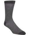 Cole Haan Men's Pique Knit Textured Crew Socks In Graphite Heather