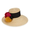 EUGENIA KIM Mirasol Pom-Pom Sun Hat,0400097645642