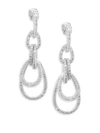 ADRIANA ORSINI Mday Pavé Crystal Links Drop Earrings,0400096861174