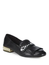 KARL LAGERFELD Blake Faux Pearl-Trimmed Loafer,0400097311251
