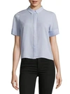 FRENCH CONNECTION Point Collar Button-Down Shirt,0400097012879