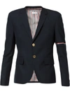 THOM BROWNE High Armhole Single Breasted Sport Coat With Red, White And Blue Selvedge Arm Placement In School Un,MJC187A0287212546357