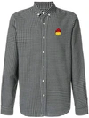 AMI ALEXANDRE MATTIUSSI SHIRT WITH SMILEY PATCH,SMIC01541112618737