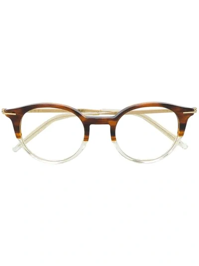 Tomas Maier Eyewear Square Glasses In Brown