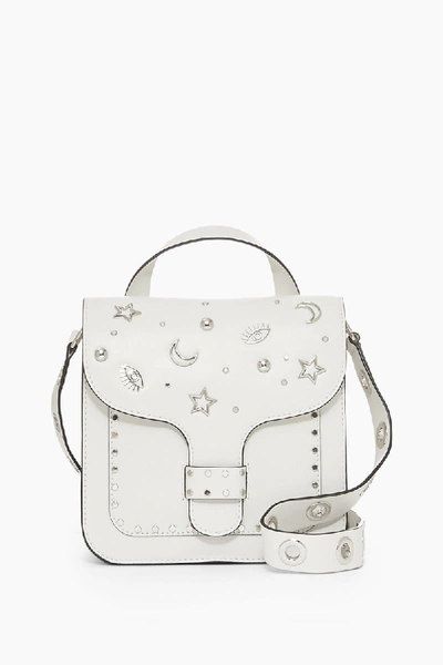 Rebecca Minkoff Midnighter Top Handle Feed Bag In Bianco
