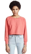 FRAME GUSSET CROPPED LONG SLEEVE TOP