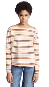M.i.h. Jeans Mih Jeans Simple Mariniere Sweatshirt - Multicolour In Cream