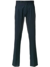 Pt01 Patterned Preppy Trousers In Blue