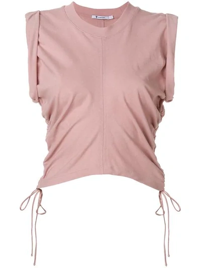 Alexander Wang T Ruched Vest Top In Pink