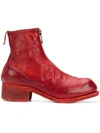 Guidi Red Horse Leather Boots In Red