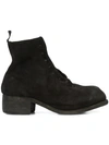 GUIDI LACED ANKLE BOOTS,PL11LBABYBUFFALOREVBLKT12726159