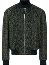 LES HOMMES LEOPARD PRINT BOMBER JACKET,LHE210PLE35412715688