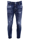 DSQUARED2 BLUE DISTRESSED JEANS,10521618