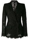 DOLCE & GABBANA DOUBLE BREASTED LACE BLAZER,F299OTHLMCL12711350