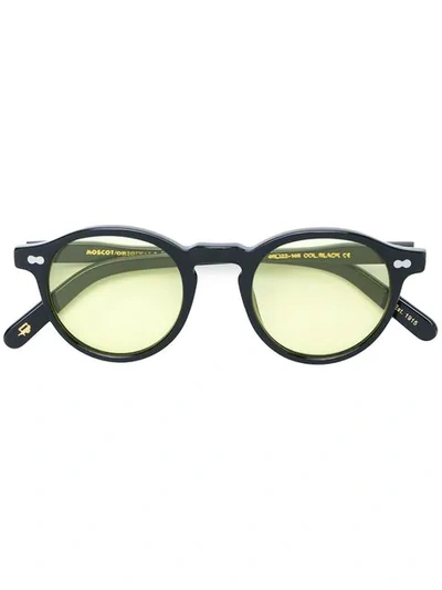 Moscot Miltzen圆框太阳眼镜 In Black