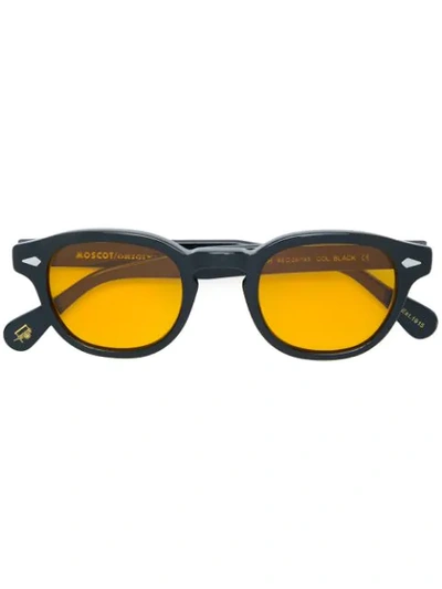Moscot Lemtosh圆框太阳眼镜 In Black
