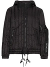 MONCLER MONCLER MONCLER X CRAIG GREEN QUILTED LOGO FEATHER DOWN JACKET - BLACK,41343055742512642628