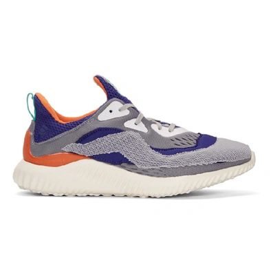 Adidas By Kolor Purple & Grey Alphabounce Sneakers In Multicolour