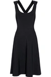 ALEXANDER WANG T FLUTED RIBBED STRETCH-KNIT DRESS,3074457345618341709