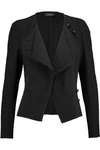 ISABEL MARANT WOMAN LAWRIE WRAP-EFFECT WOOL JACKET BLACK,US 4772211930467466