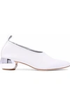 OPENING CEREMONY WOMAN TEXTURED-LEATHER PUMPS WHITE,AU 7789028784052166