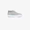 EYTYS EYTYS GREY MOTHER SUEDE MID-TOP SNEAKERS,MOTHERMIDSUECEMENT12554126