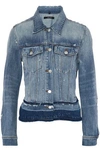 J BRAND WOMAN DISTRESSED DENIM JACKET LIGHT DENIM,US 1071994536472880