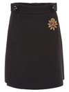 DOLCE & GABBANA SKIRT WITH PATCH,10521810