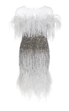 PAMELLA ROLAND SEQUIN EMBROIDERED COCKTAIL DRESS,F18-5484-8C