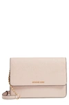 Michael Michael Kors Large Daniela Leather Crossbody Bag - Pink In Soft Pink