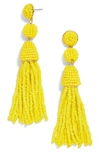 Baublebar Granita Beaded Tassel Earrings In Yellow