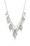 John Hardy Sterling Silver Classic Chain Wave Frontal Necklace, 16"