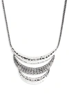 JOHN HARDY CLASSIC CHAIN HAMMERED SILVER NECKLACE,NB999738X16-18