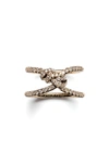 NORA KOGAN DIAMOND YUKI SHIBARI KNOT RING,R13PV-6-18KY-DIA