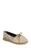Sperry Oasis Boat Shoe In Linen Map Print Canvas