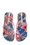 Ipanema Beauty Print Flip Flop In Grey/ Pink